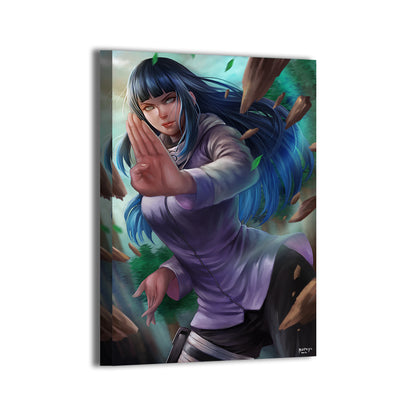 Gentle Fist Grace Wall Art Canvas Print – Hinata (Naruto) by Nopeys