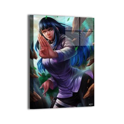 Gentle Fist Grace Wall Art Metal Print – Hinata (Naruto) by Nopeys
