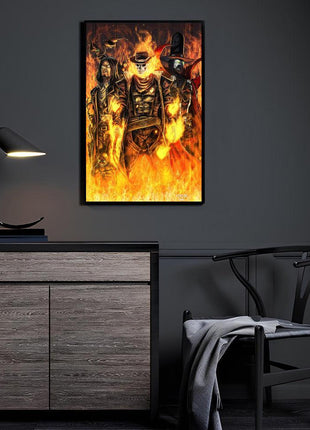 Ghost Rider Wall Art | Crossover Fan Art | Snapping Turtle Gallery - Snapping Turtle Gallery