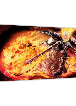 Ghost Rider Johnny Blaze Art | Acrylic, Metal & Canvas - Snapping Turtle Gallery