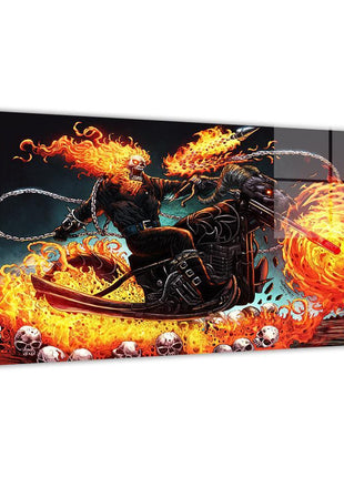 Ghost Rider Wall Art | Marvel Ultra-HD Acrylic, Metal & Canvas Print - Snapping Turtle Gallery