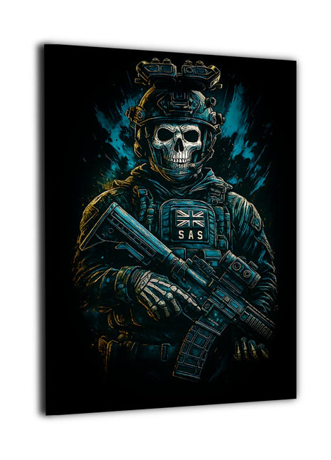SAS Skull Operator Wall Art