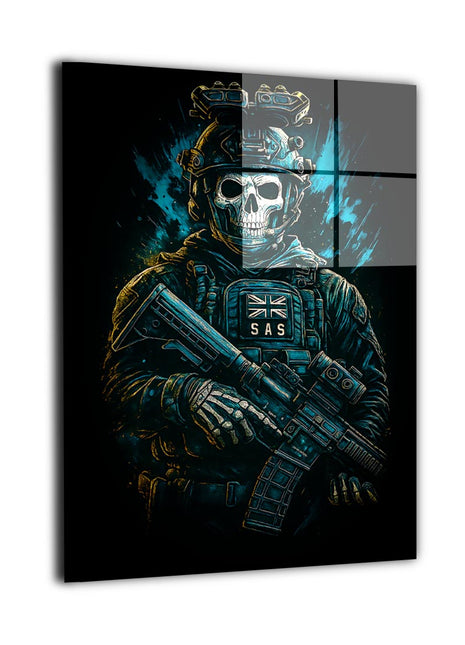 SAS Skull Operator Wall Art