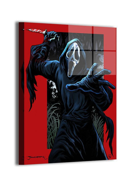 Ghostface Scream Art | Acrylic, Metal & Canvas - Snapping Turtle Gallery