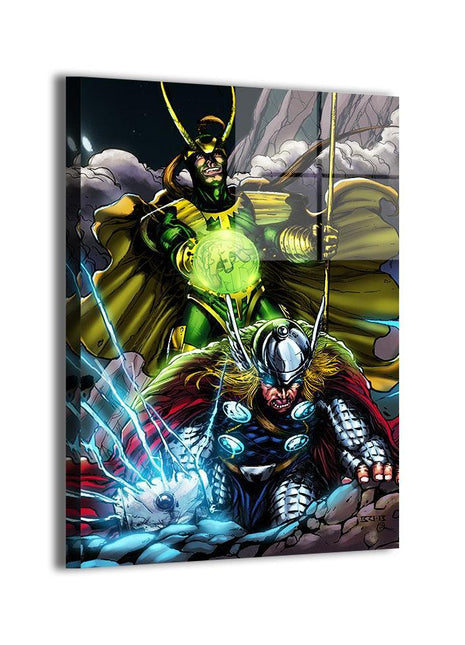 Godbreaker Clash Thor and Loki wall art by Brian Balondo