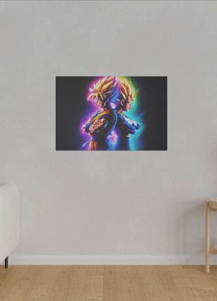 Goku Vegeta Art | Acrylic, Metal & Canvas - Snapping Turtle Gallery