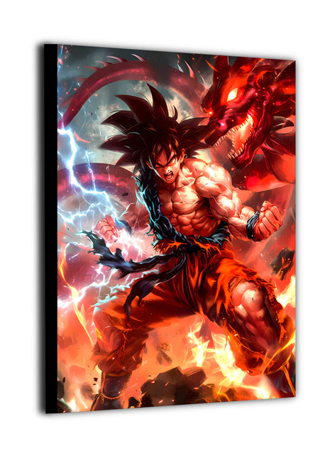 Goku Dragon Ball Art | Acrylic, Metal & Canvas - Snapping Turtle Gallery