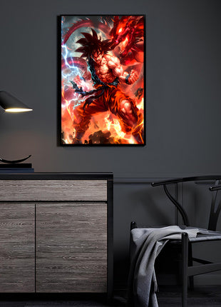 Goku Wall Art | Dragon Ball Ultra-HD Acrylic, Metal & Canvas Print - Snapping Turtle Gallery