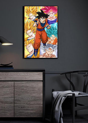 Goku Transformations Dragon Ball Wall Art | HD Acrylic, Metal & Canvas - Snapping Turtle Gallery