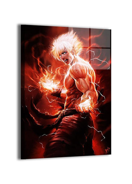 Goku Art | Acrylic, Metal & Canvas - Snapping Turtle Gallery