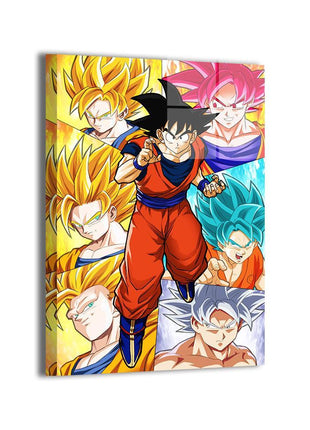 Goku Transformations Dragon Ball Wall Art | HD Acrylic, Metal & Canvas - Snapping Turtle Gallery