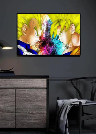 Goku & Vegeta Wall Art | Dragon Ball Z Acrylic, Metal & Canvas Print - Snapping Turtle Gallery
