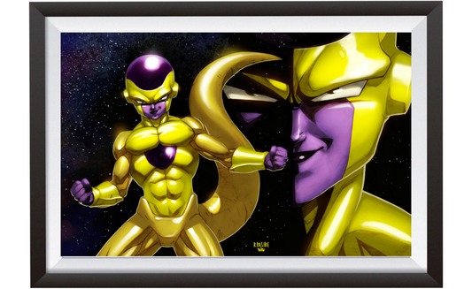 Large DBZ canvas of Golden Frieza – 24x36 inch size