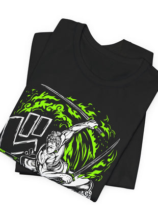 Green Flame Swordsman Anime Shirt | Snapping Turtle Gallery [variant_option1] Print, Premium Wall Art by Snapping Turtle Gallery