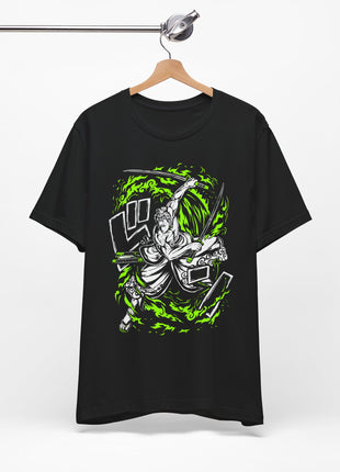Green Flame Swordsman Anime Shirt | Snapping Turtle Gallery [variant_option1] Print, Premium Wall Art by Snapping Turtle Gallery