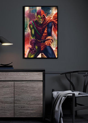 Green Goblin & Hobgoblin Wall Art | Spider-Man Fan Art | Snapping Turtle Gallery [variant_option1] Print, Premium Wall Art by Snapping Turtle Gallery