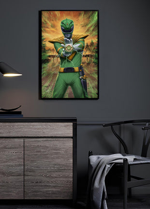 Green Ranger Wall Art | Power Rangers Acrylic, Metal & Canvas - Snapping Turtle Gallery