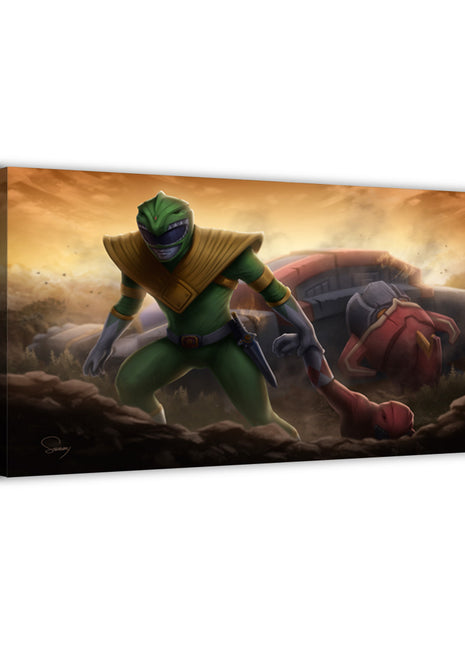 Green Ranger Wall Art | Power Rangers Acrylic, Metal & Canvas - Snapping Turtle Gallery
