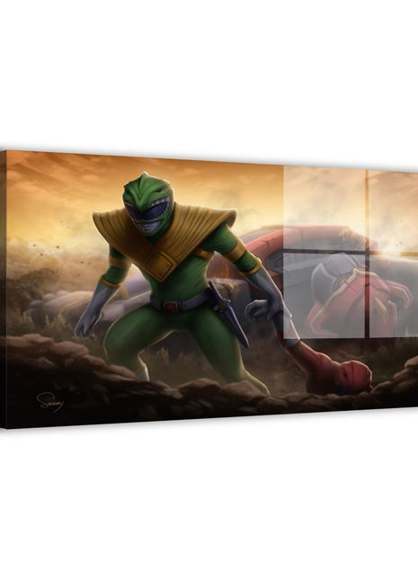 Green Ranger Wall Art | Power Rangers Acrylic, Metal & Canvas - Snapping Turtle Gallery