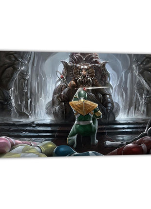 Green Ranger Rita Repulsa Art | Acrylic, Metal & Canvas - Snapping Turtle Gallery