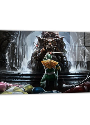 Green Ranger Rita Repulsa Art | Acrylic, Metal & Canvas - Snapping Turtle Gallery