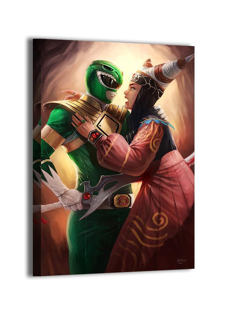 Green Ranger & Rita Wall Art | Power Rangers Ultra-HD Acrylic & Metal - Snapping Turtle Gallery