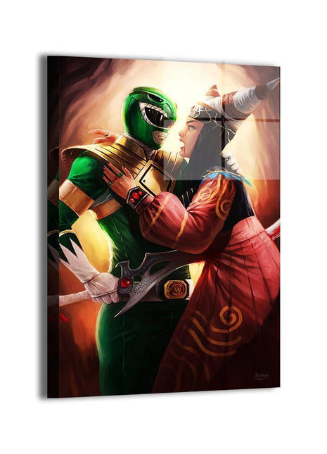 Green Ranger & Rita Wall Art | Power Rangers Ultra-HD Acrylic & Metal - Snapping Turtle Gallery