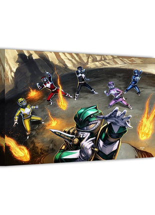 Green Ranger Wall Art | Power Rangers Fan Art | Snapping Turtle Gallery [variant_option1] Print, Premium Wall Art by Snapping Turtle Gallery