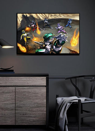 Green Ranger Wall Art | Power Rangers Fan Art | Snapping Turtle Gallery [variant_option1] Print, Premium Wall Art by Snapping Turtle Gallery