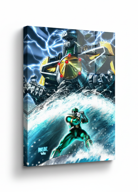 Green Ranger Wall Art | Power Rangers Fan Art | Snapping Turtle Gallery - Snapping Turtle Gallery