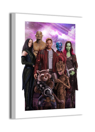 Guardians of the Galaxy Marvel Art | Acrylic, Metal & Canvas - Snapping Turtle Gallery