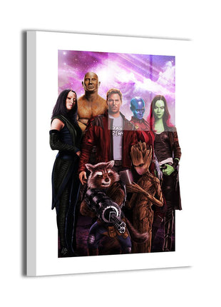 Guardians of the Galaxy Marvel Art | Acrylic, Metal & Canvas - Snapping Turtle Gallery