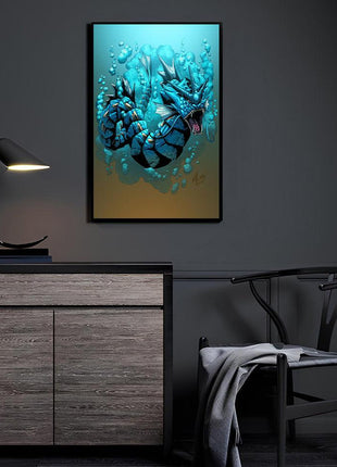 Gyarados Wall Art | Pokémon Fan Art | Snapping Turtle Gallery - Snapping Turtle Gallery
