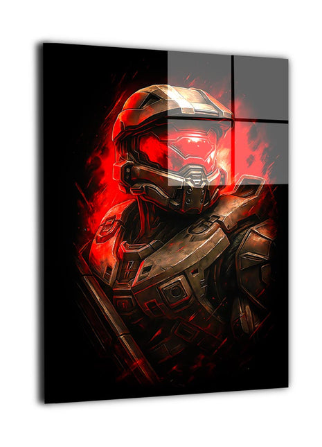 Spartan Red Alert Wall Art
