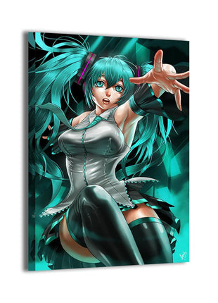 Hatsune Miku Wall Art | Acrylic, Metal & Canvas Print - Snapping Turtle Gallery