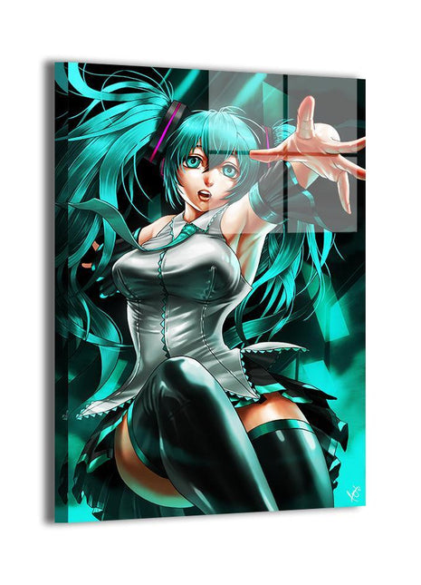 Hatsune Miku Wall Art | Acrylic, Metal & Canvas Print - Snapping Turtle Gallery