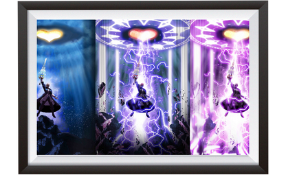 Master Xehanort raising Keyblade under Kingdom Hearts - 11x17 print