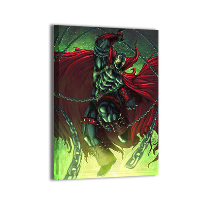 Hellspawn Chains Wall Art Canvas Print – Spawn by Michael Magallanes & Nestor Redulla Jr.
