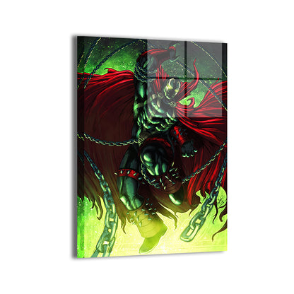 Hellspawn Chains Wall Art Metal Print – Spawn by Michael Magallanes & Nestor Redulla Jr.