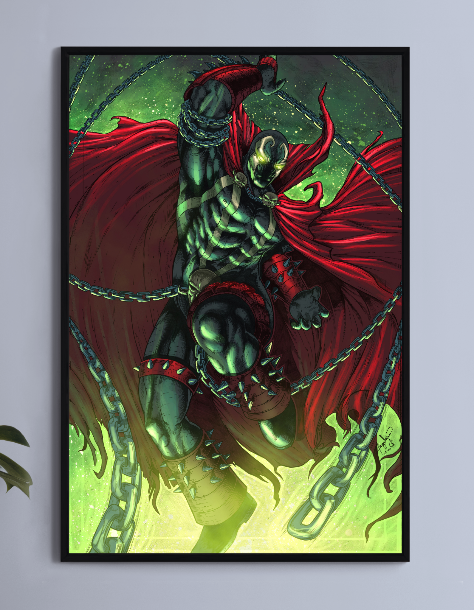 Hellspawn Chains Wall Art Poster Print – Spawn by Michael Magallanes & Nestor Redulla Jr.