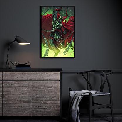 Hellspawn Chains Wall Art Room Mockup – Spawn by Michael Magallanes & Nestor Redulla Jr.