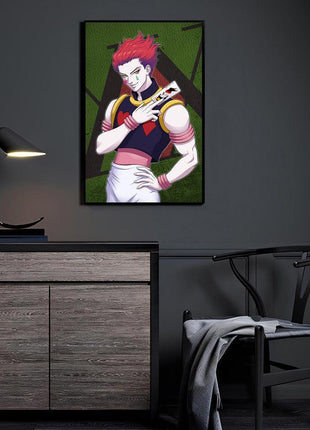 Hisoka Wall Art | Hunter x Hunter Acrylic, Metal & Canvas - Snapping Turtle Gallery