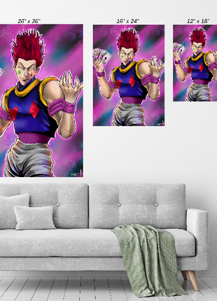 Hisoka Wall Art | Hunter x Hunter Fan Art | Snapping Turtle Gallery [variant_option1] Print, Premium Wall Art by Snapping Turtle Gallery