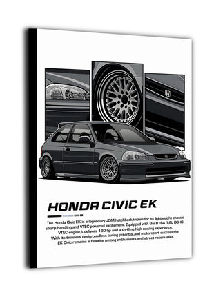 Honda Civic Wall Art | JDM Ultra-HD Acrylic, Metal & Canvas Print - Snapping Turtle Gallery