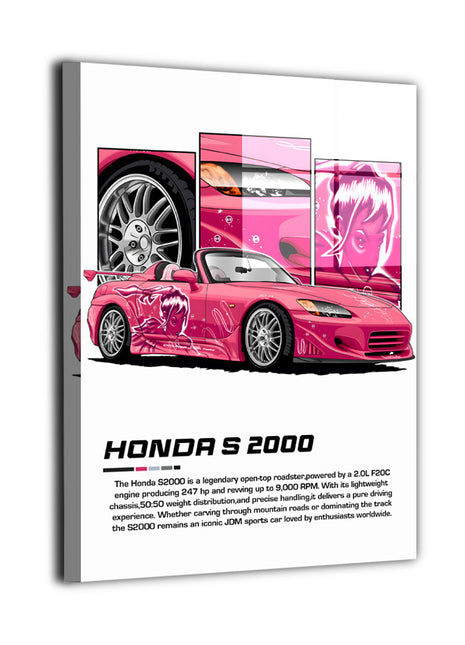 Honda S2000 Wall Art | JDM Ultra-HD Acrylic, Metal & Canvas Print - Snapping Turtle Gallery