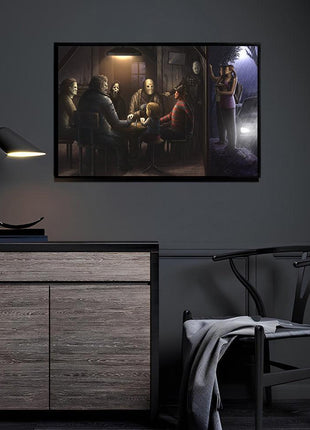 Horror Icons Poker Wall Art | Horror Fan Art | Snapping Turtle Gallery - Snapping Turtle Gallery