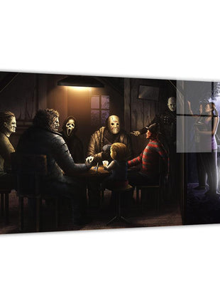 Horror Icons Poker Wall Art | Horror Fan Art | Snapping Turtle Gallery - Snapping Turtle Gallery