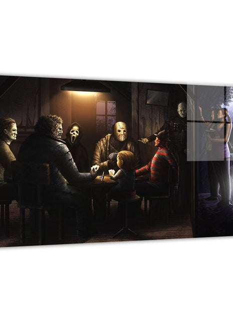Horror Icons Poker Wall Art | Horror Fan Art | Snapping Turtle Gallery - Snapping Turtle Gallery