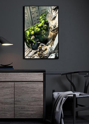 Hulk Bruce Banner Art | Acrylic, Metal & Canvas - Snapping Turtle Gallery