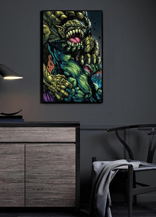 Hulk Wall Art | Gamma Rage Showdown HD Acrylic, Metal & Canvas Print - Snapping Turtle Gallery
